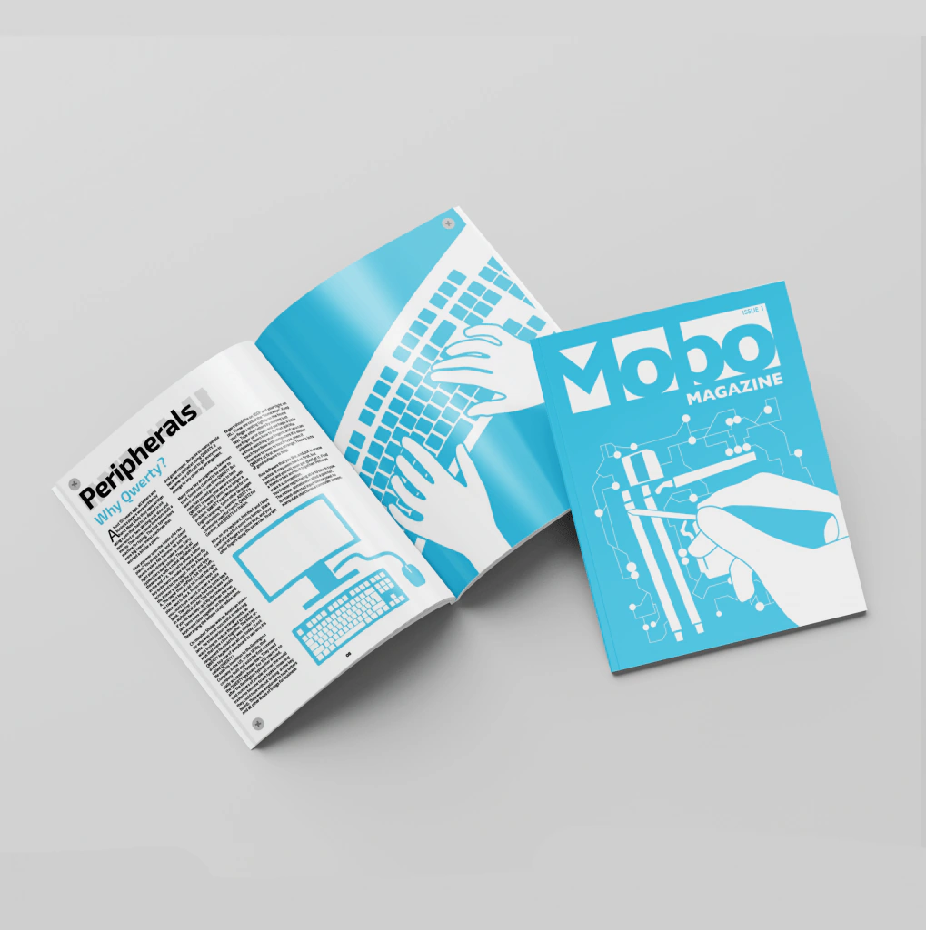 Mobo magazine cover and Peripherals spread